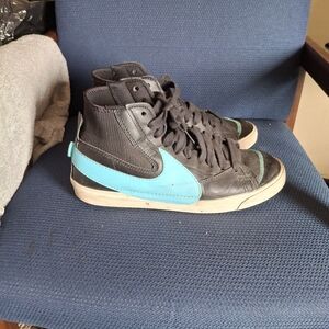 Size 12 - Nike Blazer '77 Jumbo Mid Black Baltic Blue